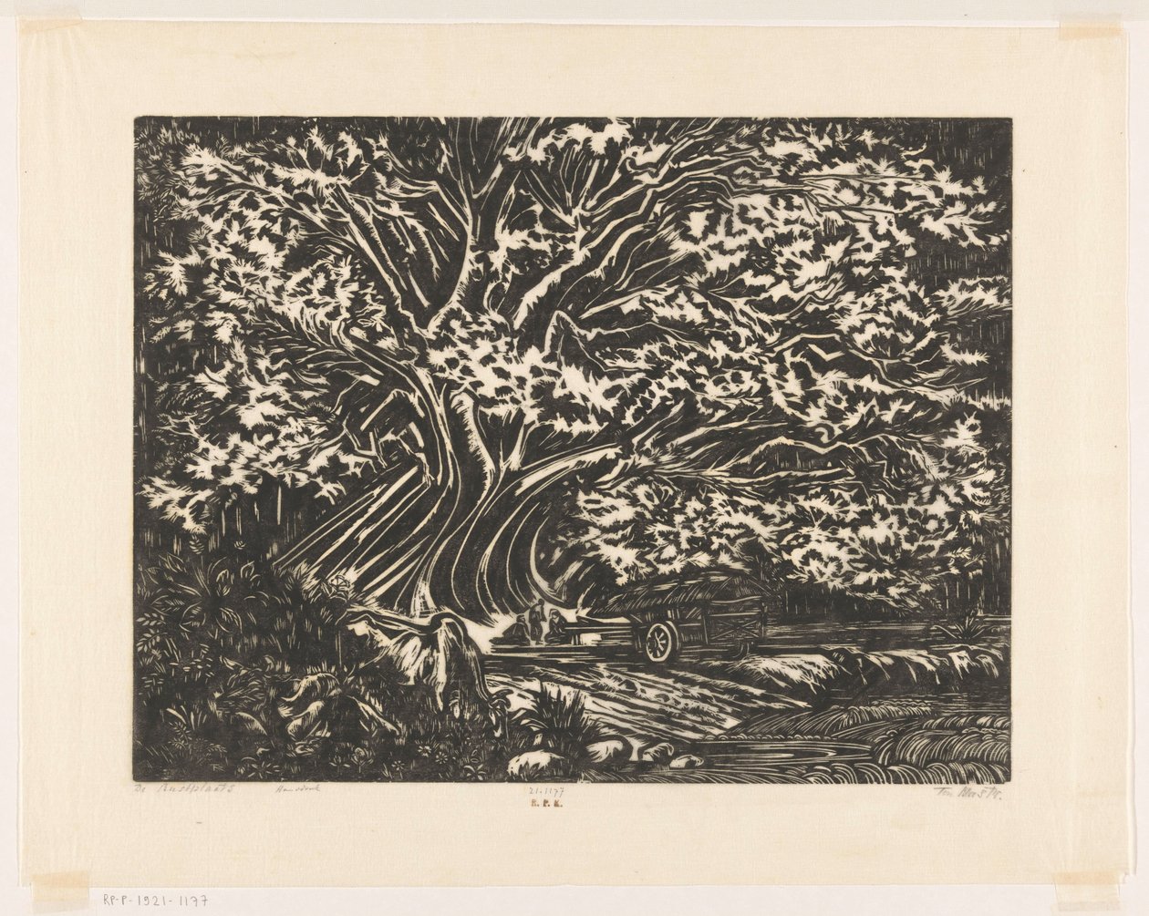 The Resting Place (original titel på objektet) af Johannes Frederik Engelbert ten Klooster (signed by artist)