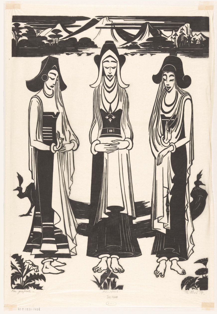 En samtale (original titel på objekt) af Johannes Frederik Engelbert ten Klooster (signed by artist)