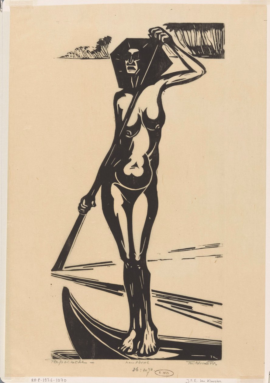 Papoesche (original titel på objekt) af Johannes Frederik Engelbert ten Klooster (signed by artist)