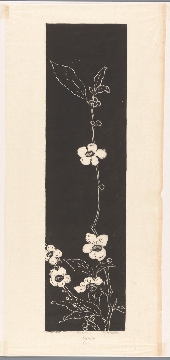 Tea Blossom (original titel på objektet) af Johannes Frederik Engelbert ten Klooster (signed by artist)
