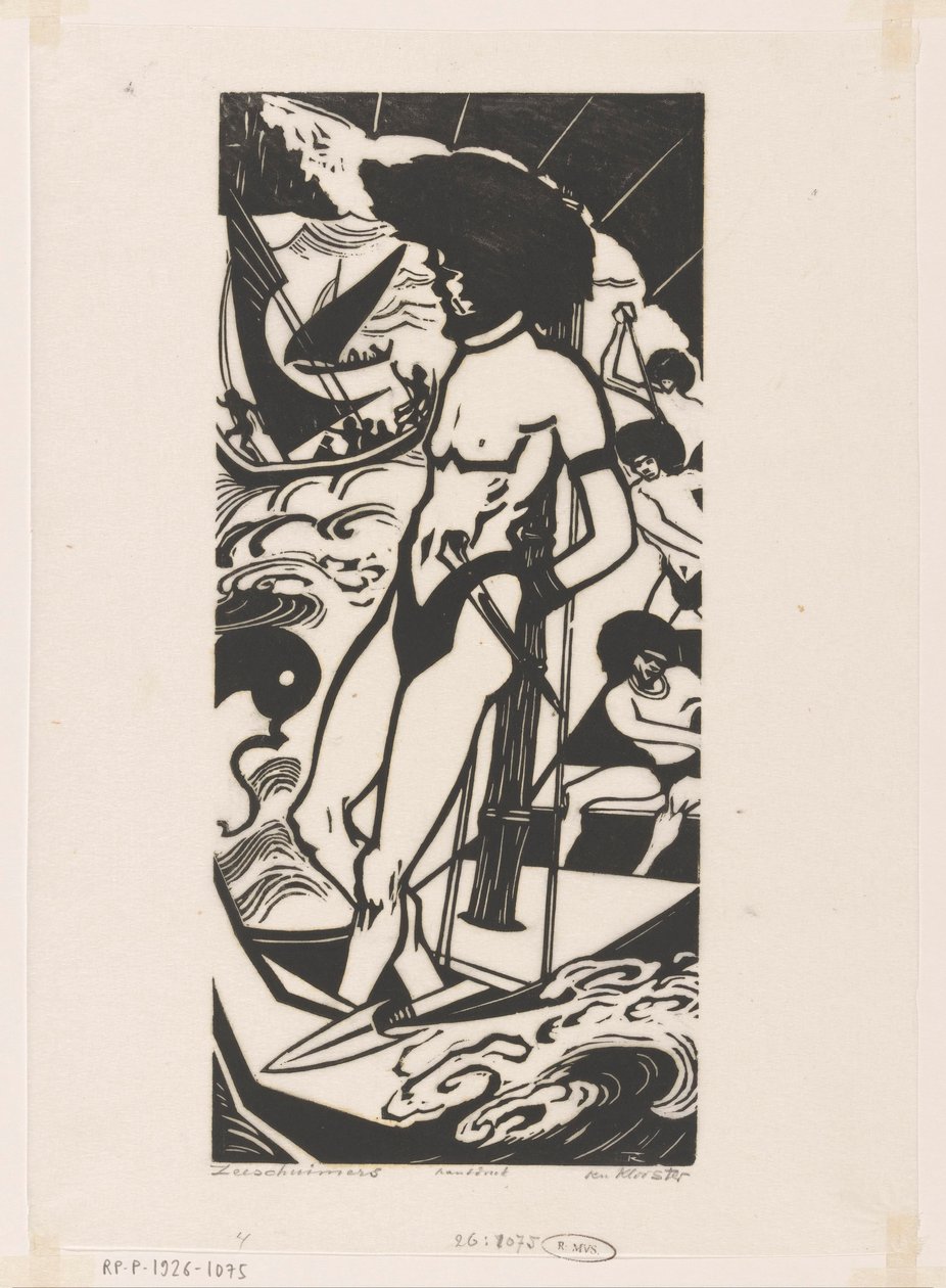 Pirates (original titel på objektet) af Johannes Frederik Engelbert ten Klooster (signed by artist)