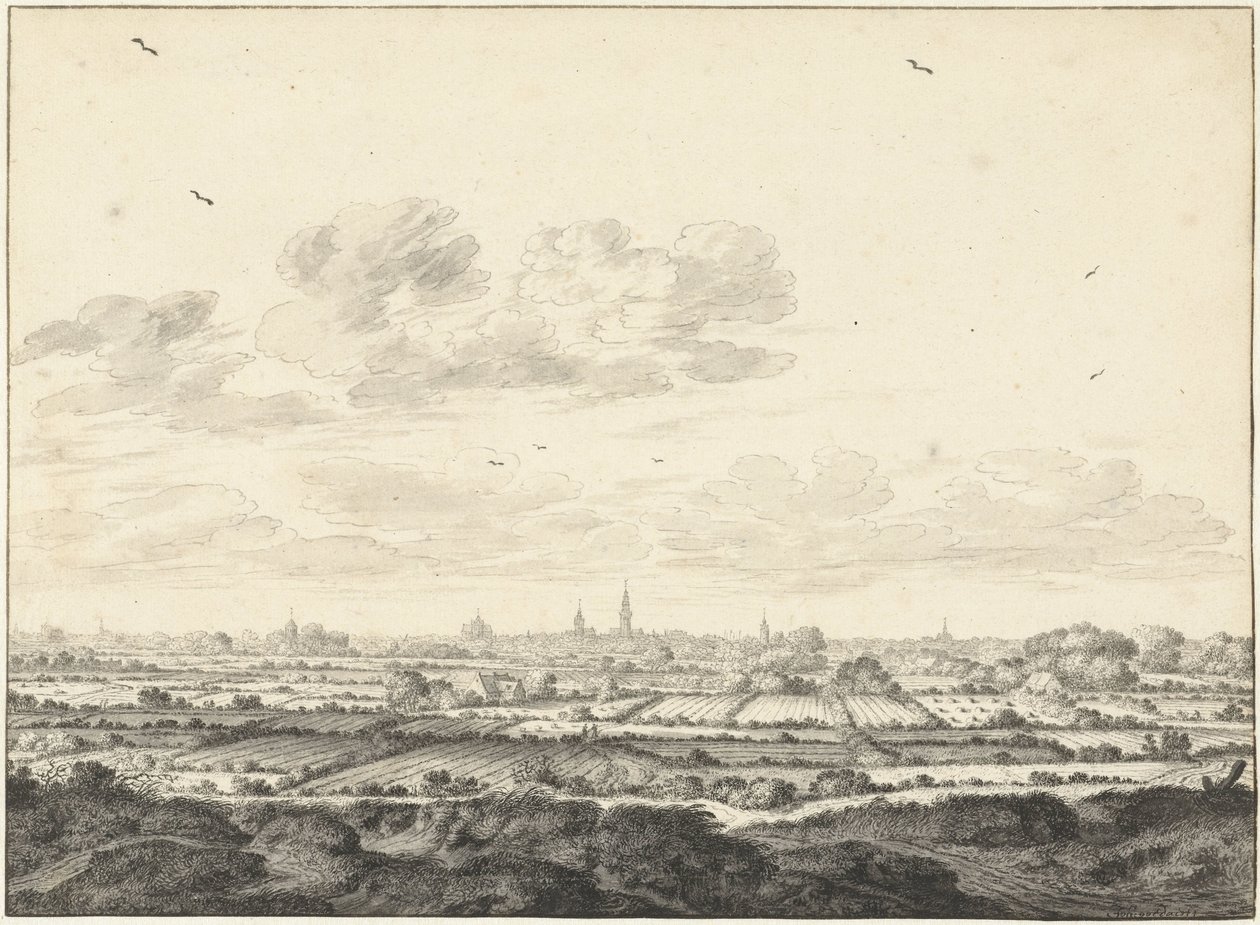 Udsigt over Middelburg af Johannes Goedaert