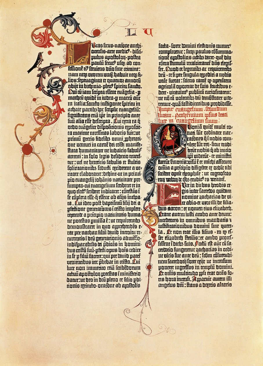 Bibelside Mazarin (B42) af Johannes Gutenberg