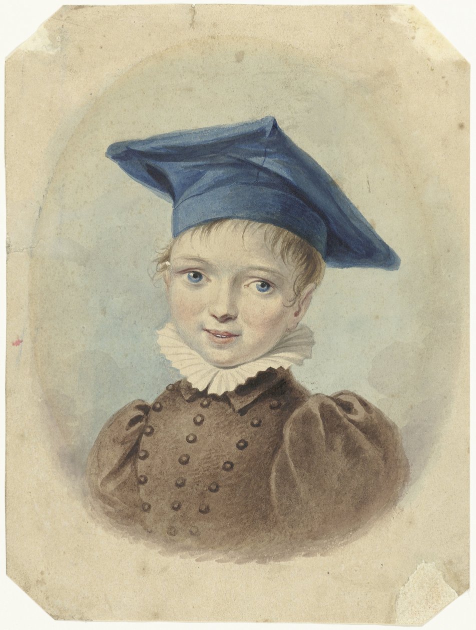 Dreng med en blå baret af Johannes Hari (I)