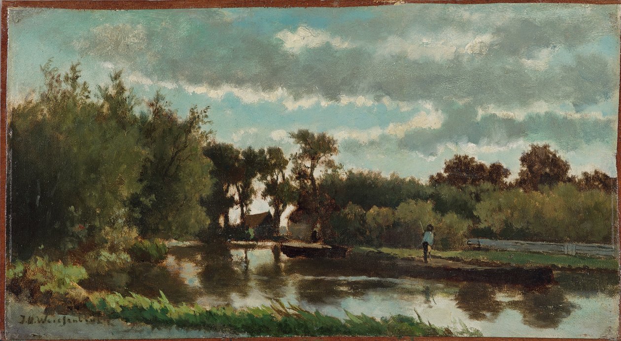 I nærheden af Noorden, ca. 1800-tallet (olie på lærred) af Johannes Hendrik Weissenbruch