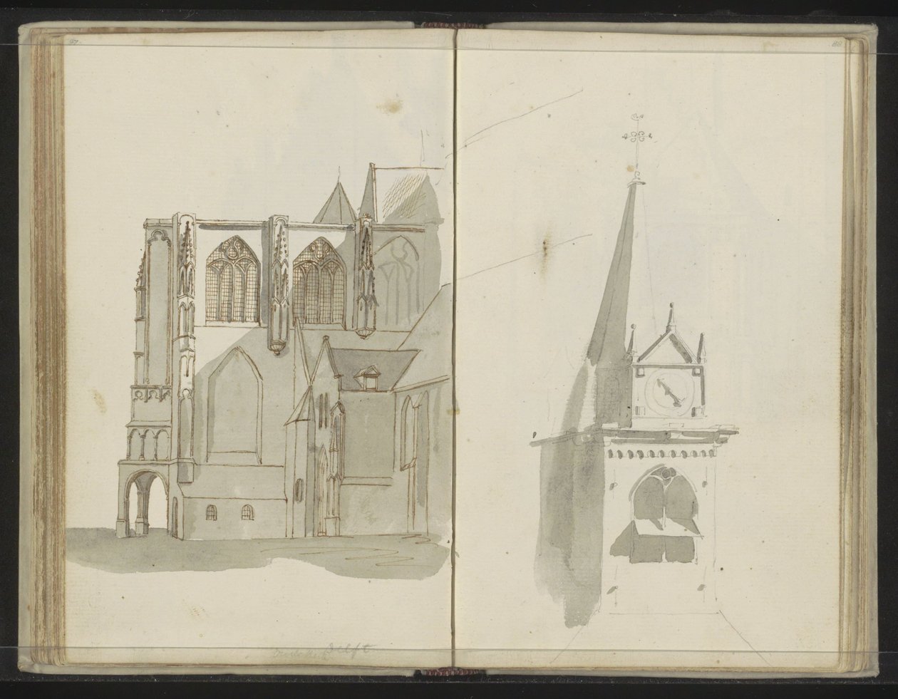 Gamle Kirke i Delft af Johannes Huibert Prins