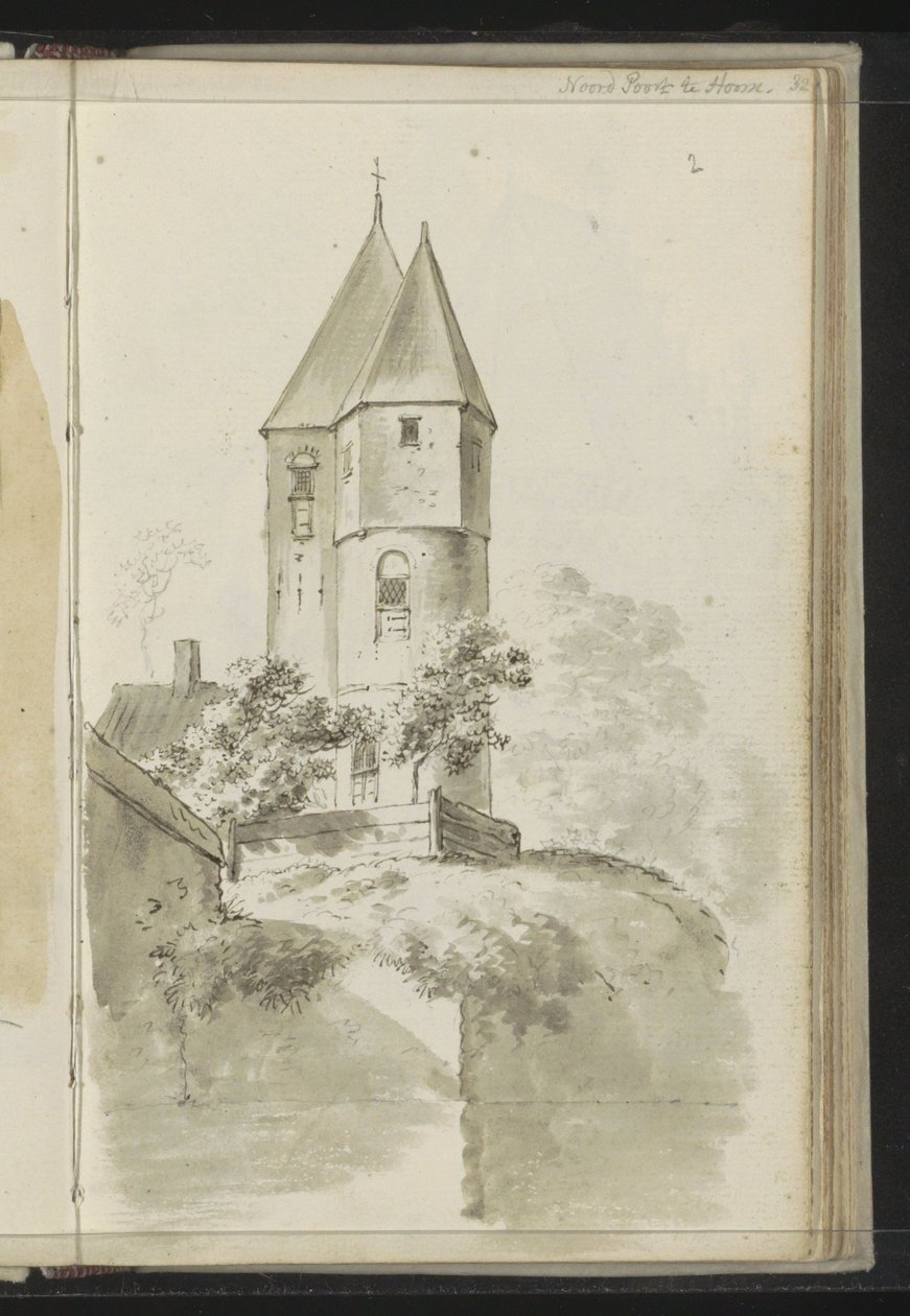 Tårnene i Noorderpoort i Hoorn af Johannes Huibert Prins