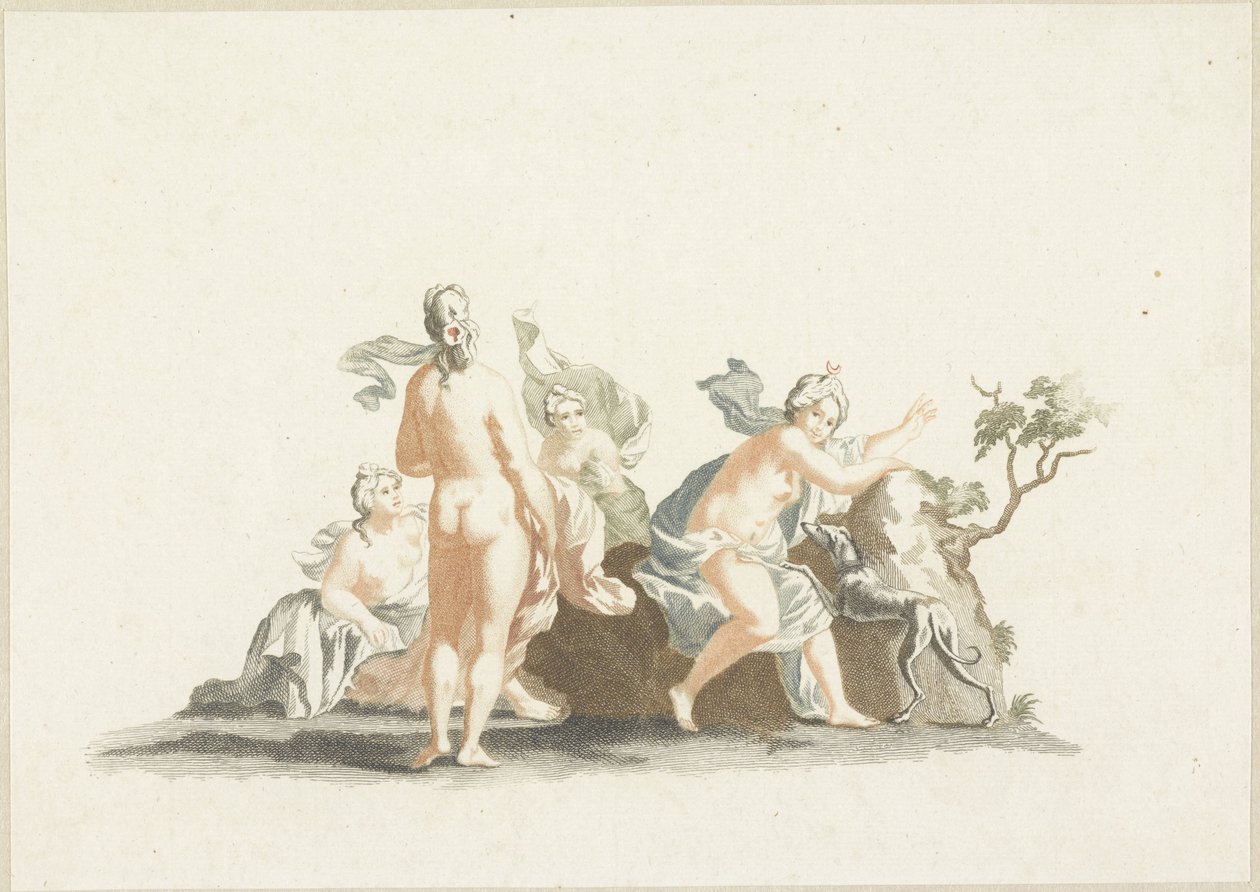 Diana og hendes nymfer af Johannes Jacobsz van den Aveele (attributed to)