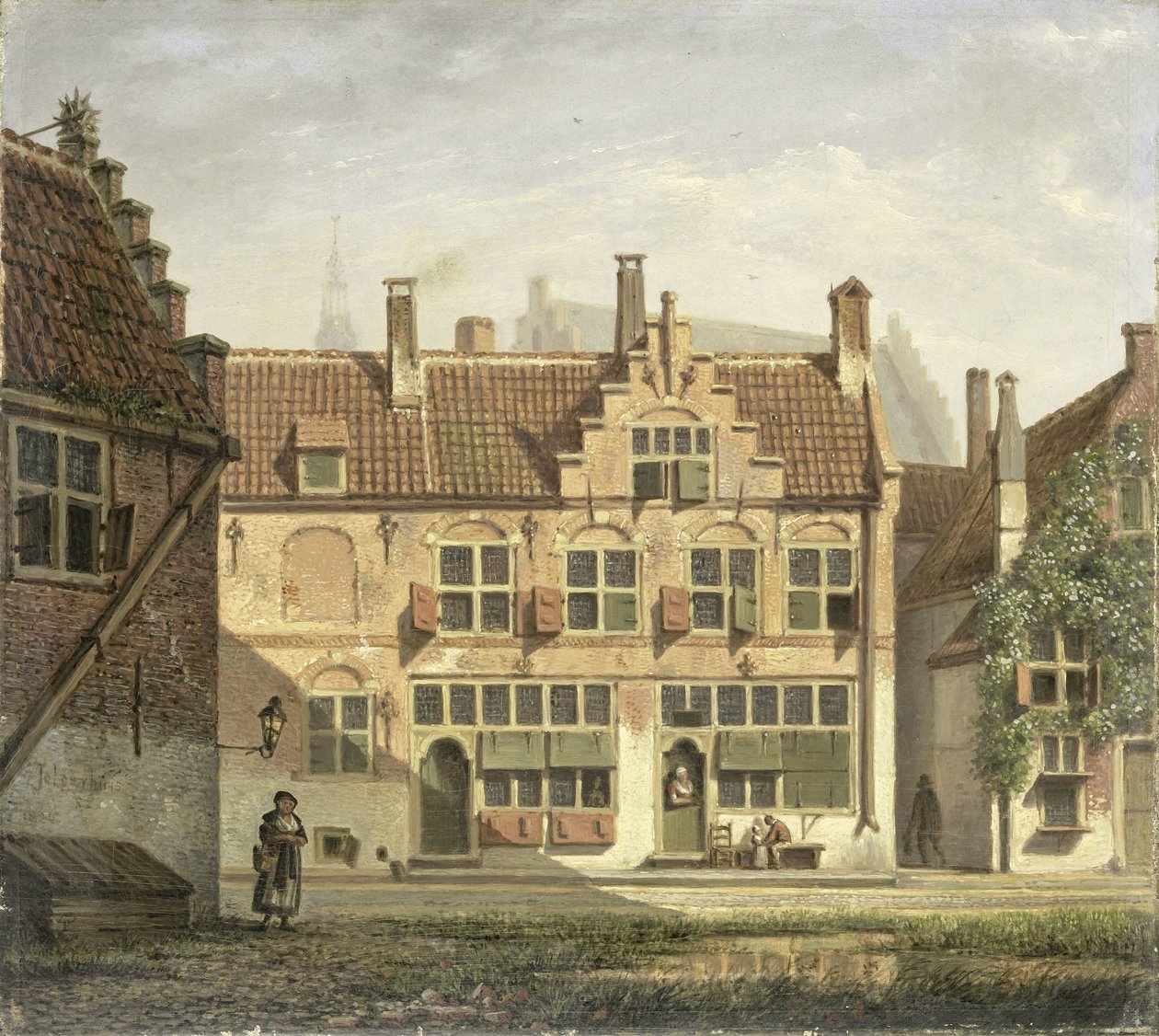 En Gade i Amersfoort af Johannes Jelgerhuis