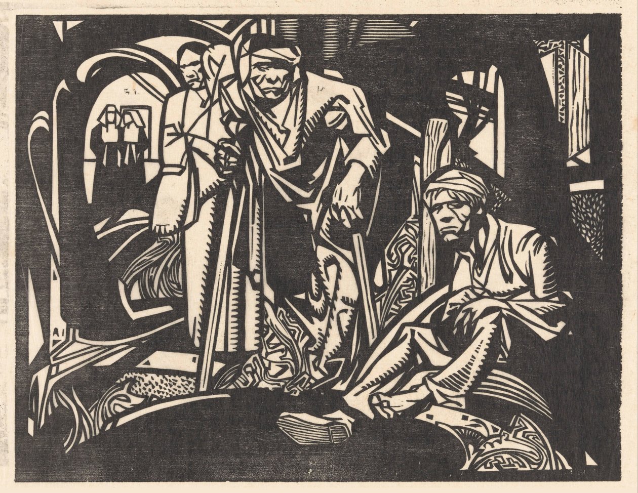 Såret i en kirke af Johannes Josephus Aarts (signed by artist)