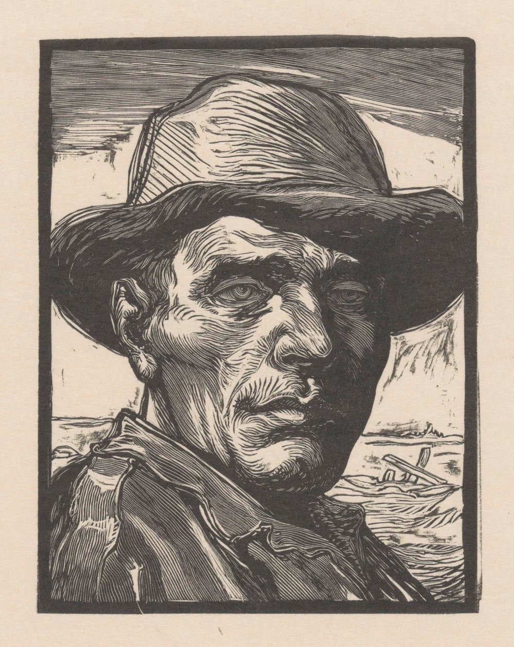 Portræt af en ukendt mand af Johannes Josephus Aarts (signed by artist)