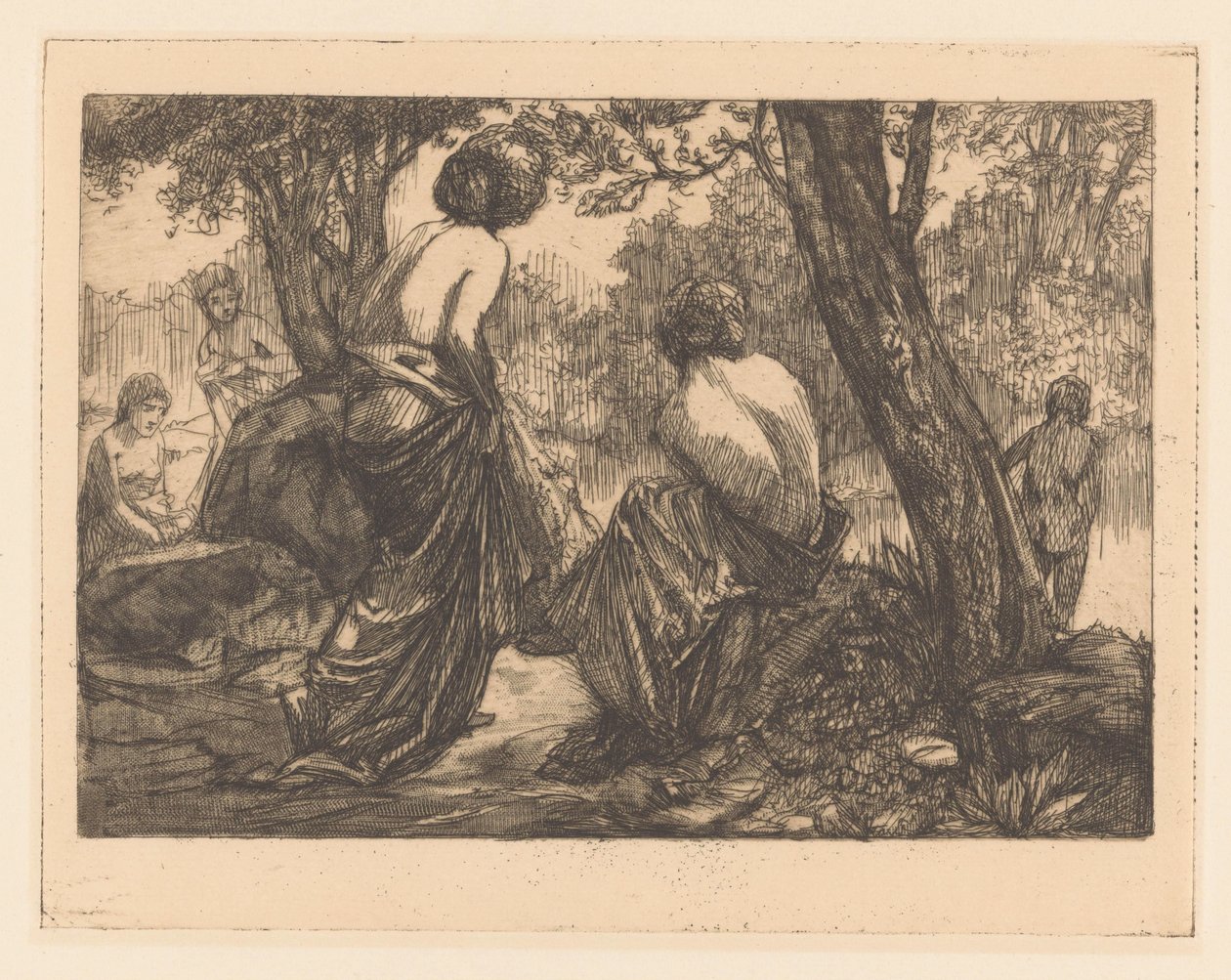 Badende kvinder af Johannes Josephus Aarts