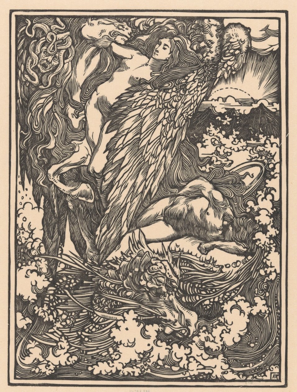 Perseus i Andromeda af Johannes Josephus Aarts
