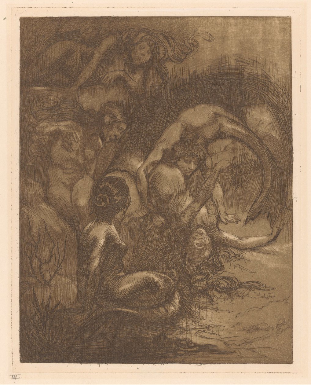 Fem havfruer af Johannes Josephus Aarts