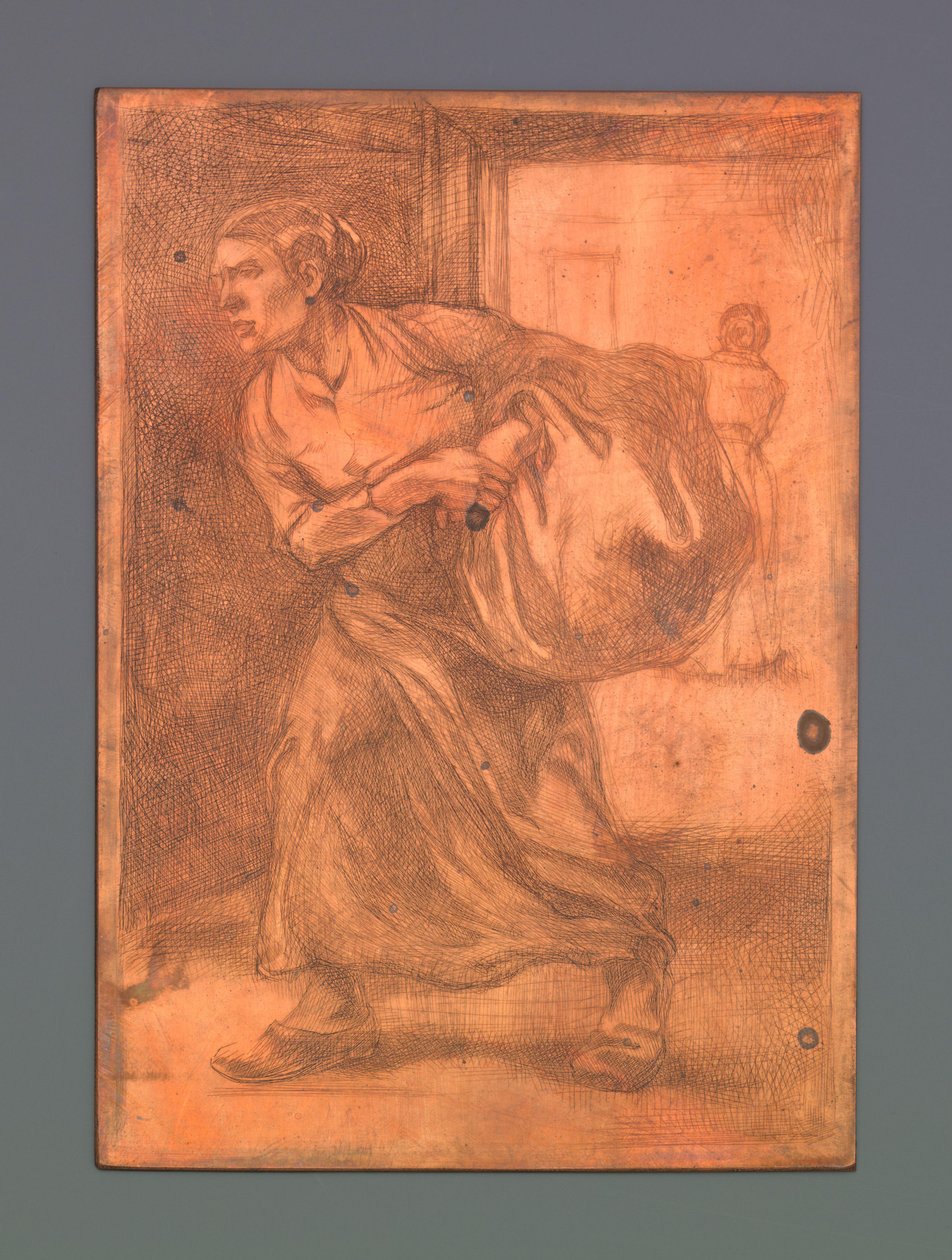Kvinde bærer en balle af Johannes Josephus Aarts