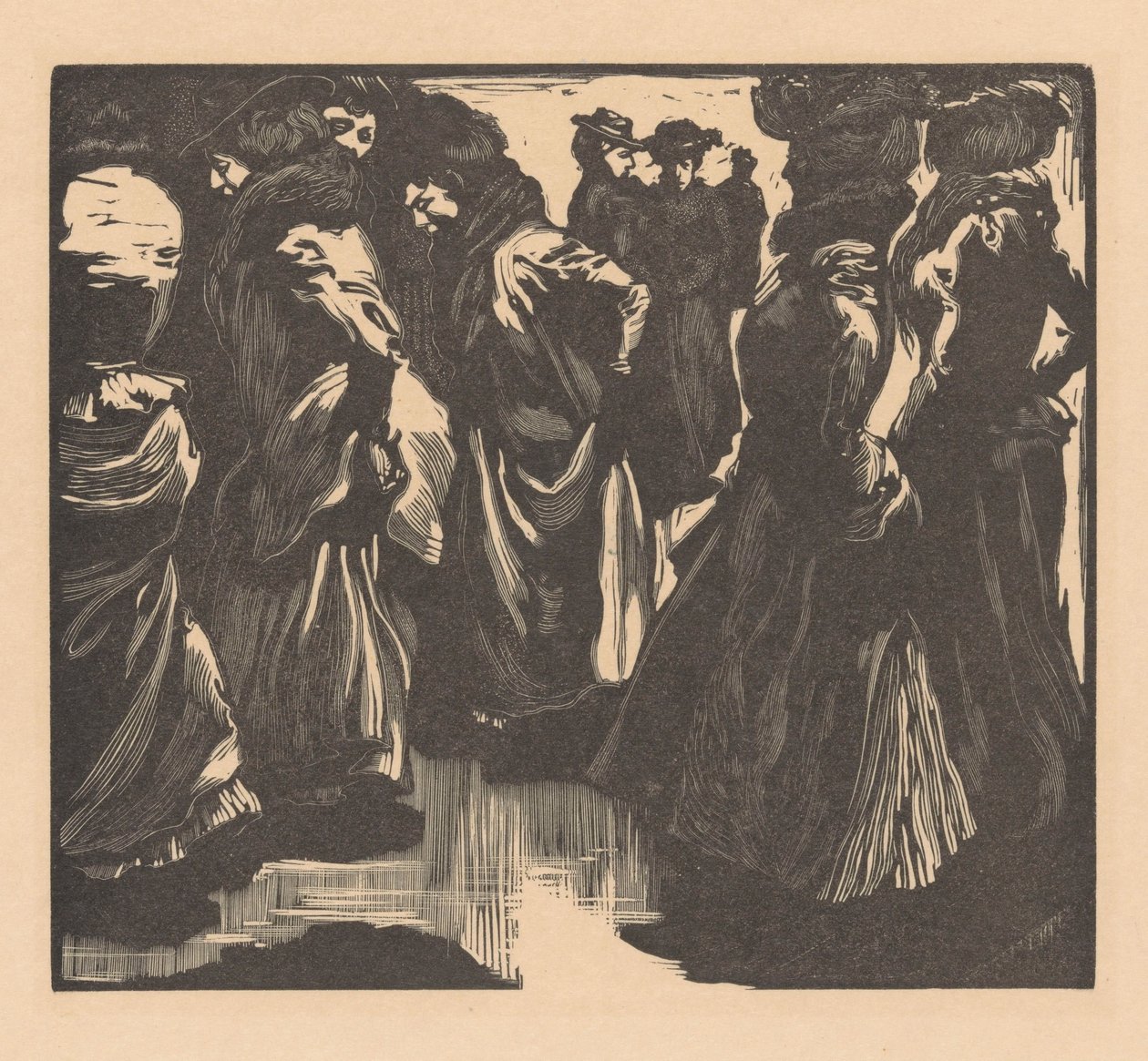 Kvinder i regnen af Johannes Josephus Aarts