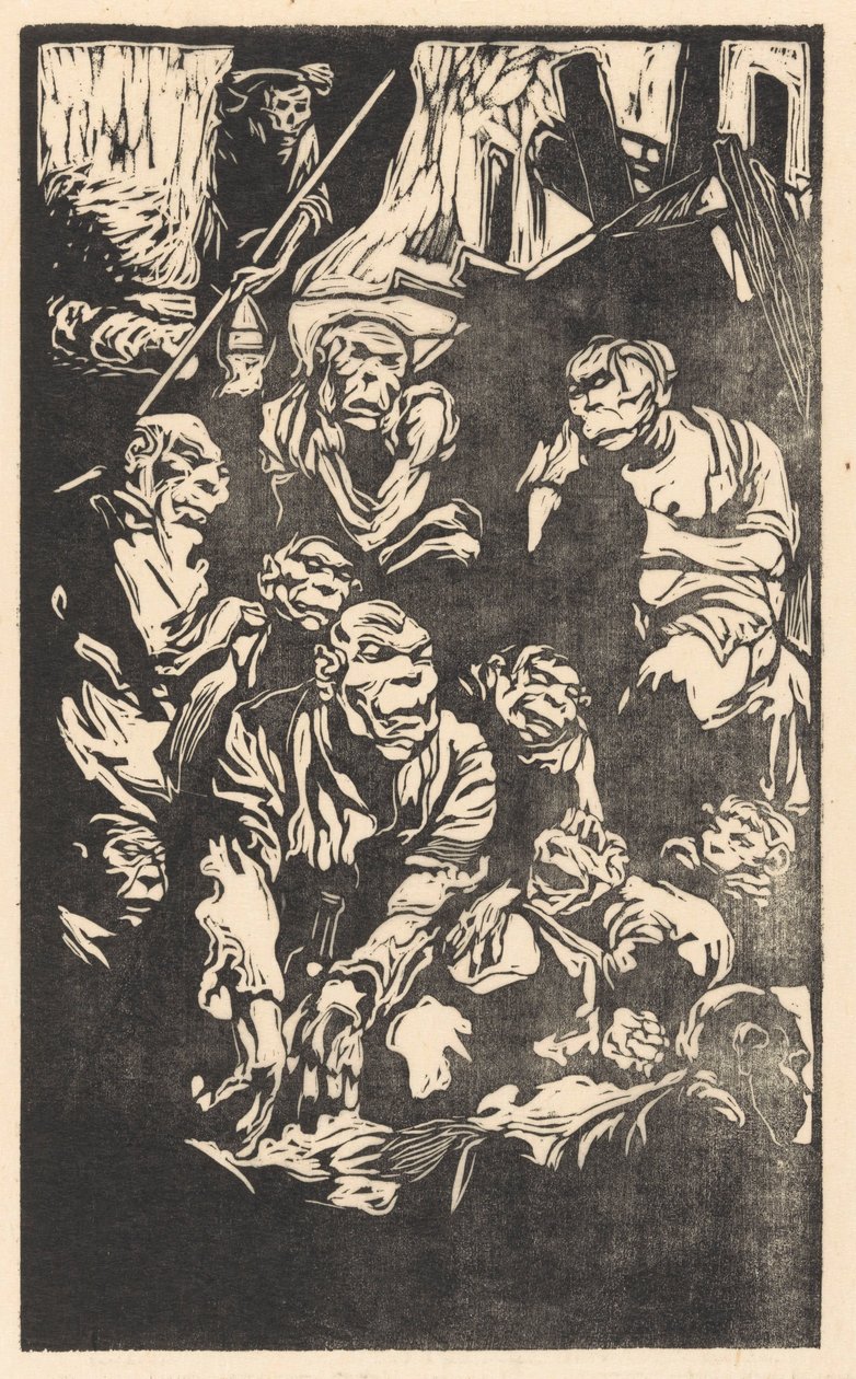 Siddende Fantasy Creatures af Johannes Josephus Aarts