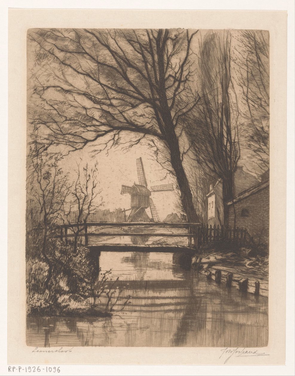 Loenersloot (original titel på objekt) af Johannes Josseaud (signed by artist)