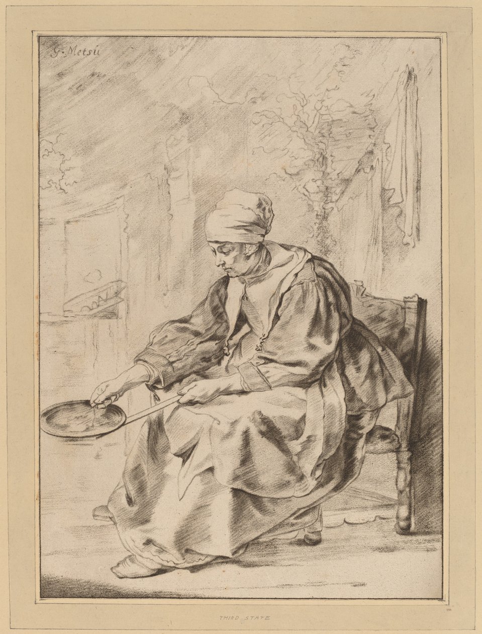 Pandekagekvinde, 1768. af Johannes Kornlein