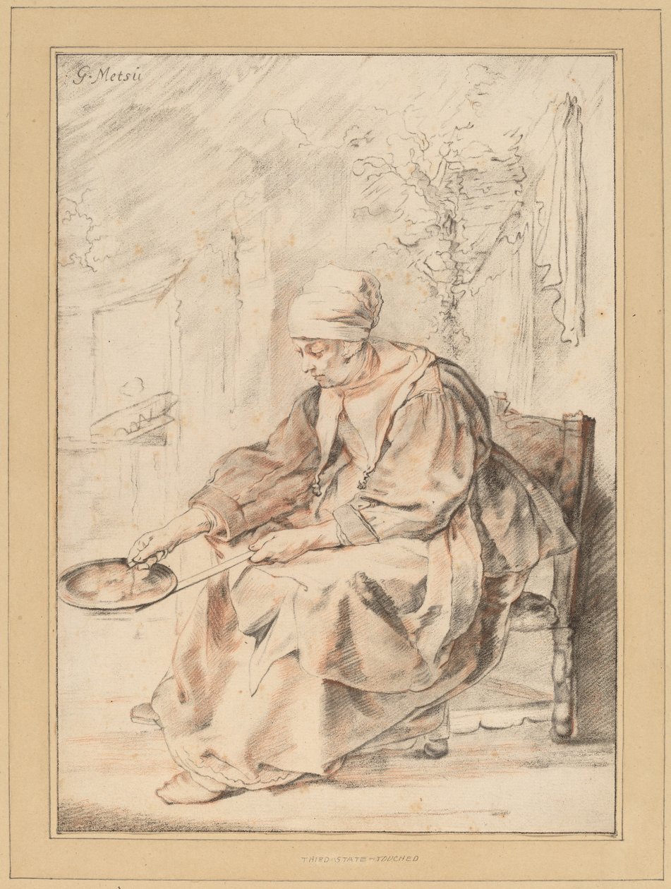 Pandekagekvinde, 1768. af Johannes Kornlein