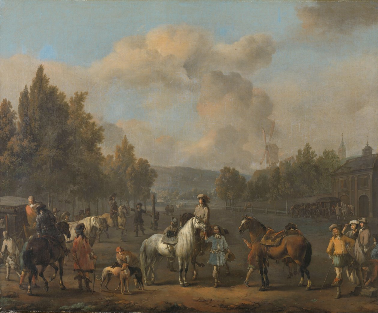 Rideskolen af Johannes Lingelbach