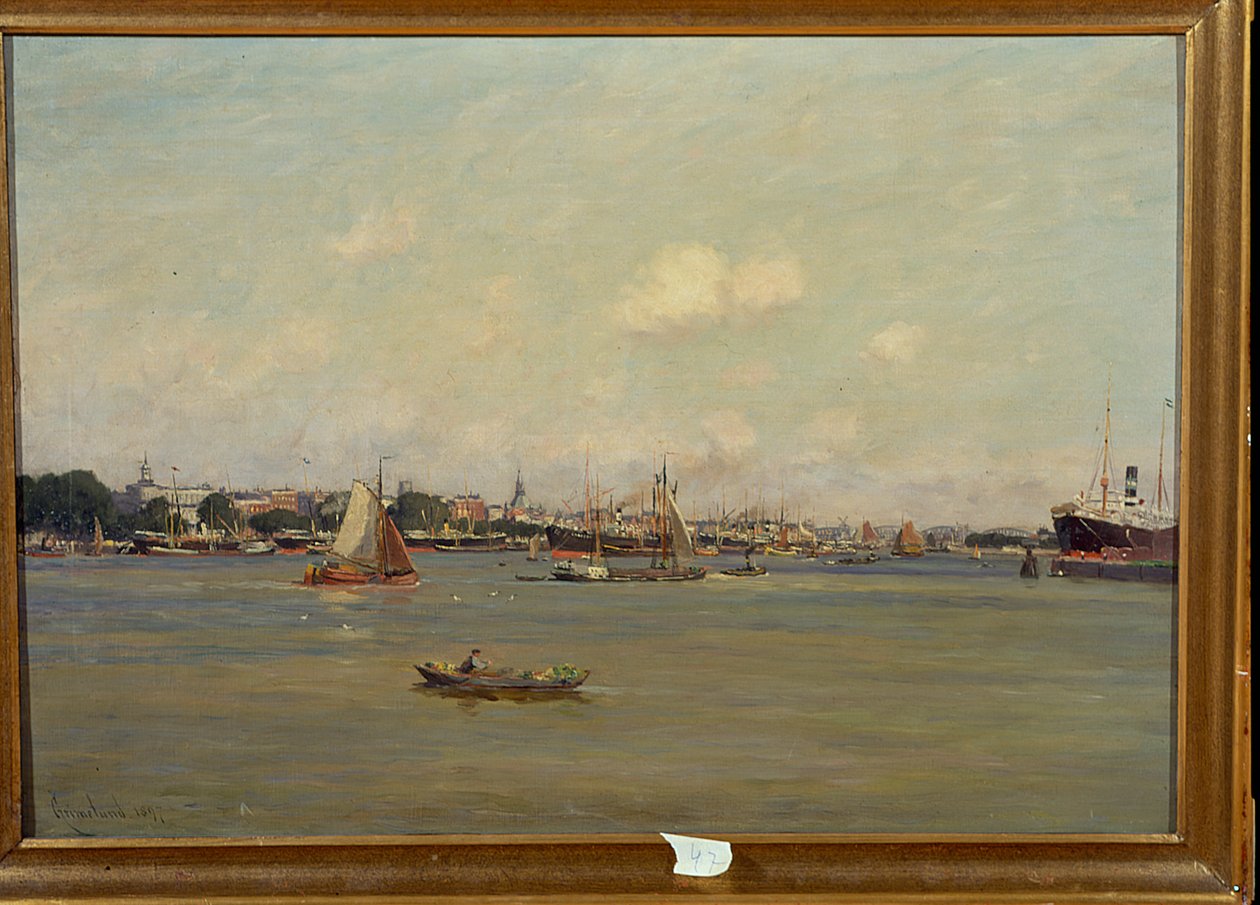 Havn i Rotterdam af Johannes Martin Grimelund
