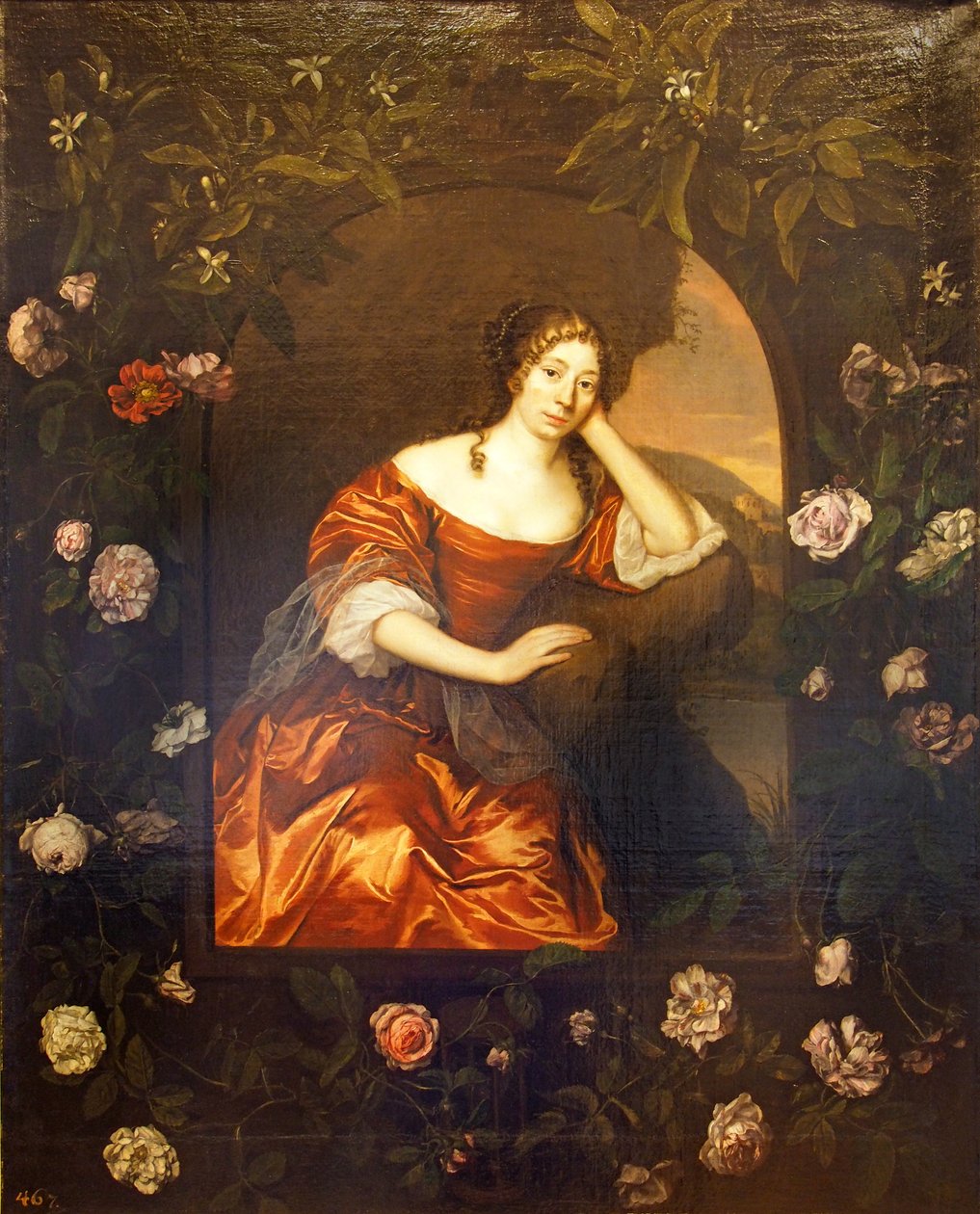 Portræt af prinsesse Henriette Catharina von Anhalt-Dessau, født prinsesse af Orange-Nassau (1637-1708) af Johannes Mytens