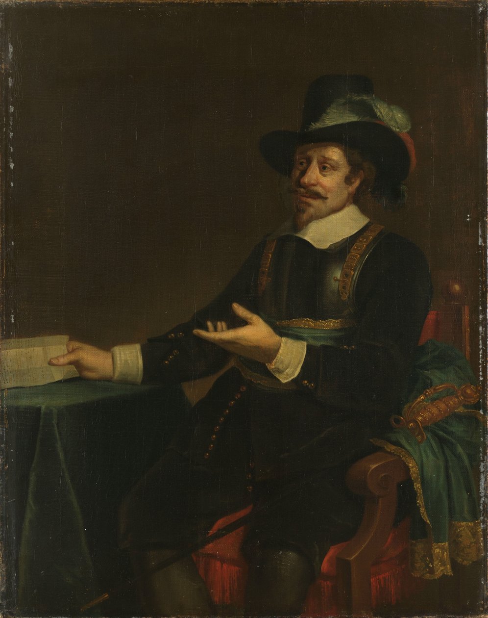 Portræt af Jan van de Poll, borgmester i Amsterdam af Johannes Spilberg (II) (copy after)