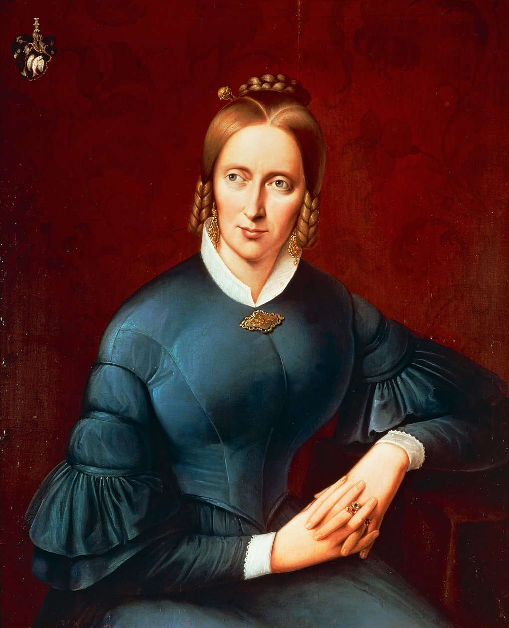Portræt af Annette von Droste-Hulshoff (Munster af Johannes Sprick