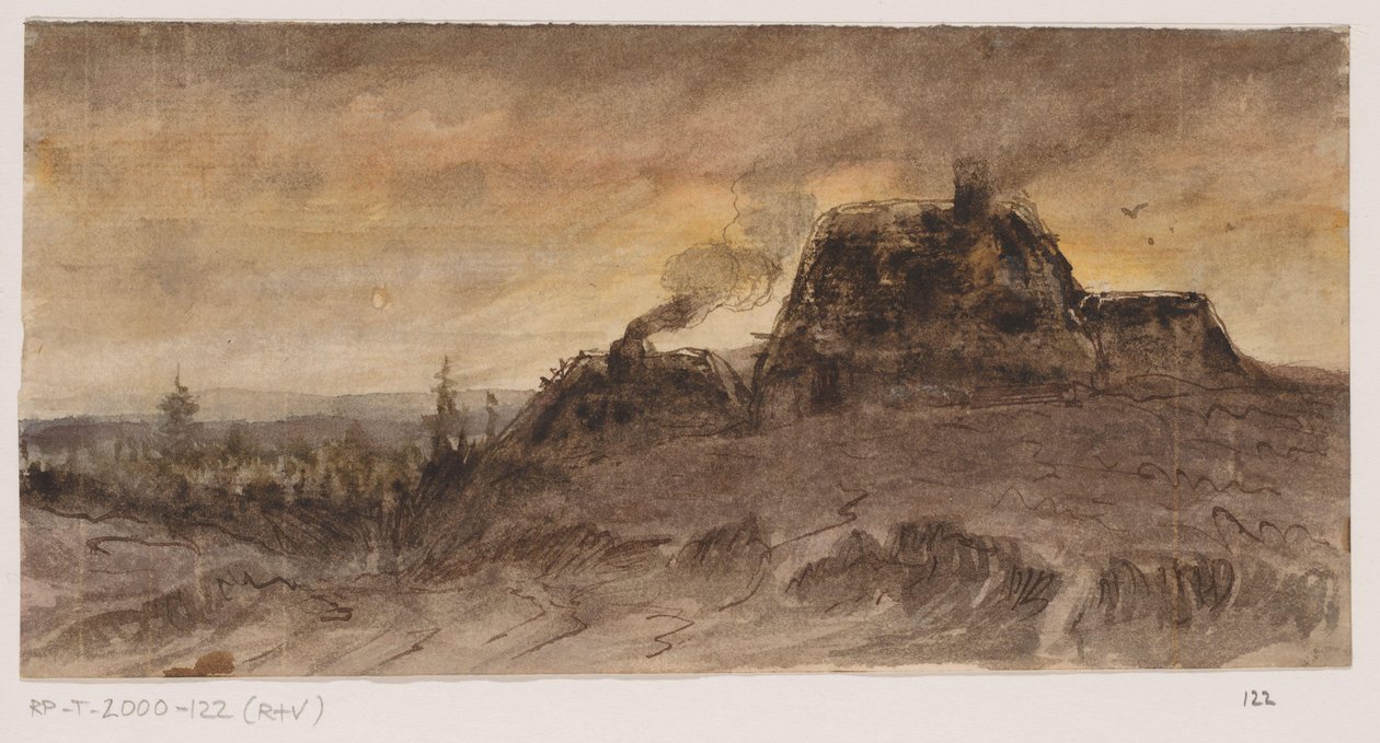 Daglejerhuse af Johannes Tavenraat (signed by artist)