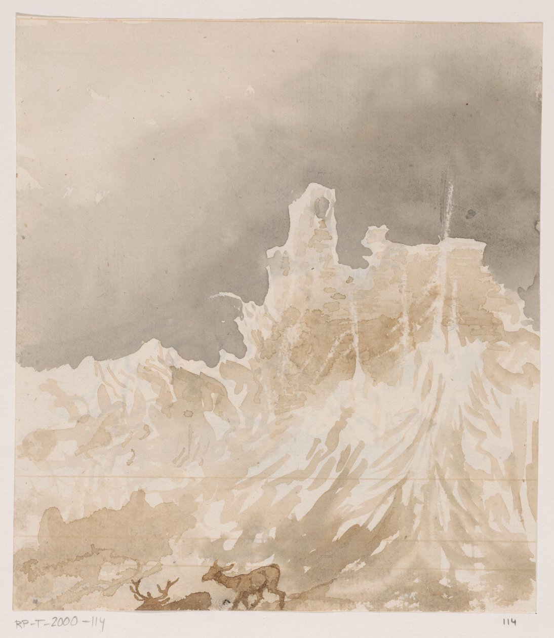 Ruiner i Ardennerne af Johannes Tavenraat (signed by artist)