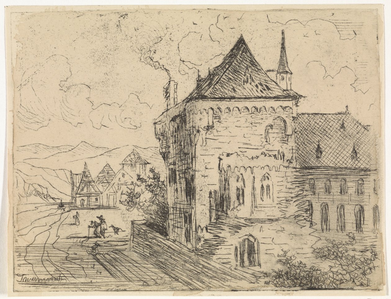 Bygning i Boppard af Johannes Tavenraat