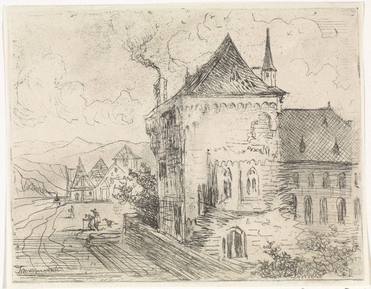 Bygning i Boppard af Johannes Tavenraat
