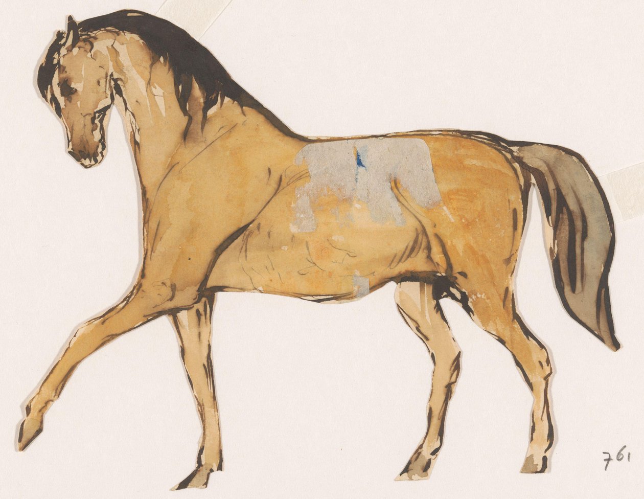 Hest (skåret ud) af Johannes Tavenraat