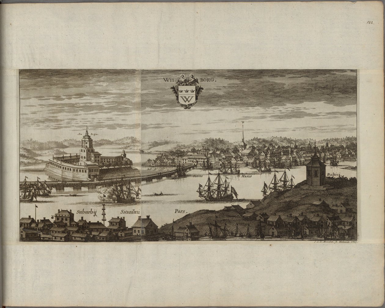 Vue de Vyborg (Rusland) - Udsigt over Vyborg, af Aveelen, Johannes van den (1655-1727). Kobberstik, Mellem 1667 og 1700. Nationalmuseum Stockholm af Johannes Van den Aveele