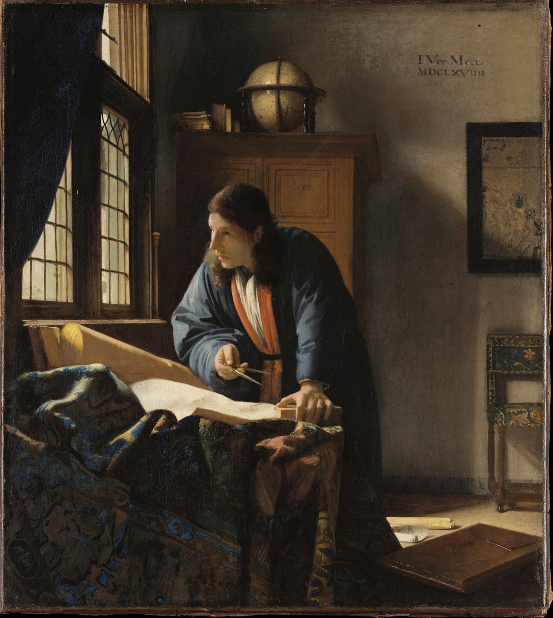 Der Geograph af Johannes Vermeer