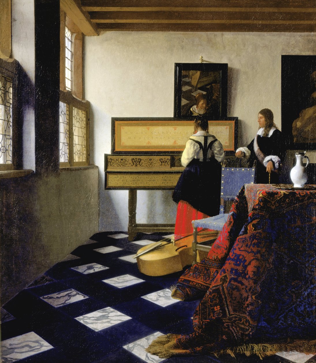 Die Musikstunde af Johannes Vermeer