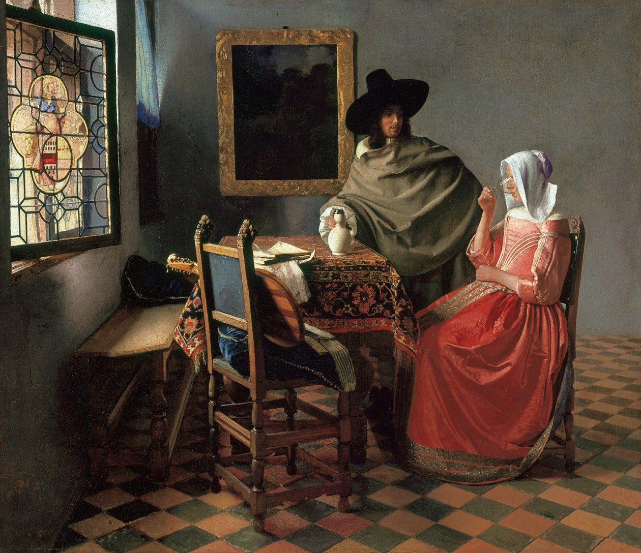 Das Weinglas af Johannes Vermeer