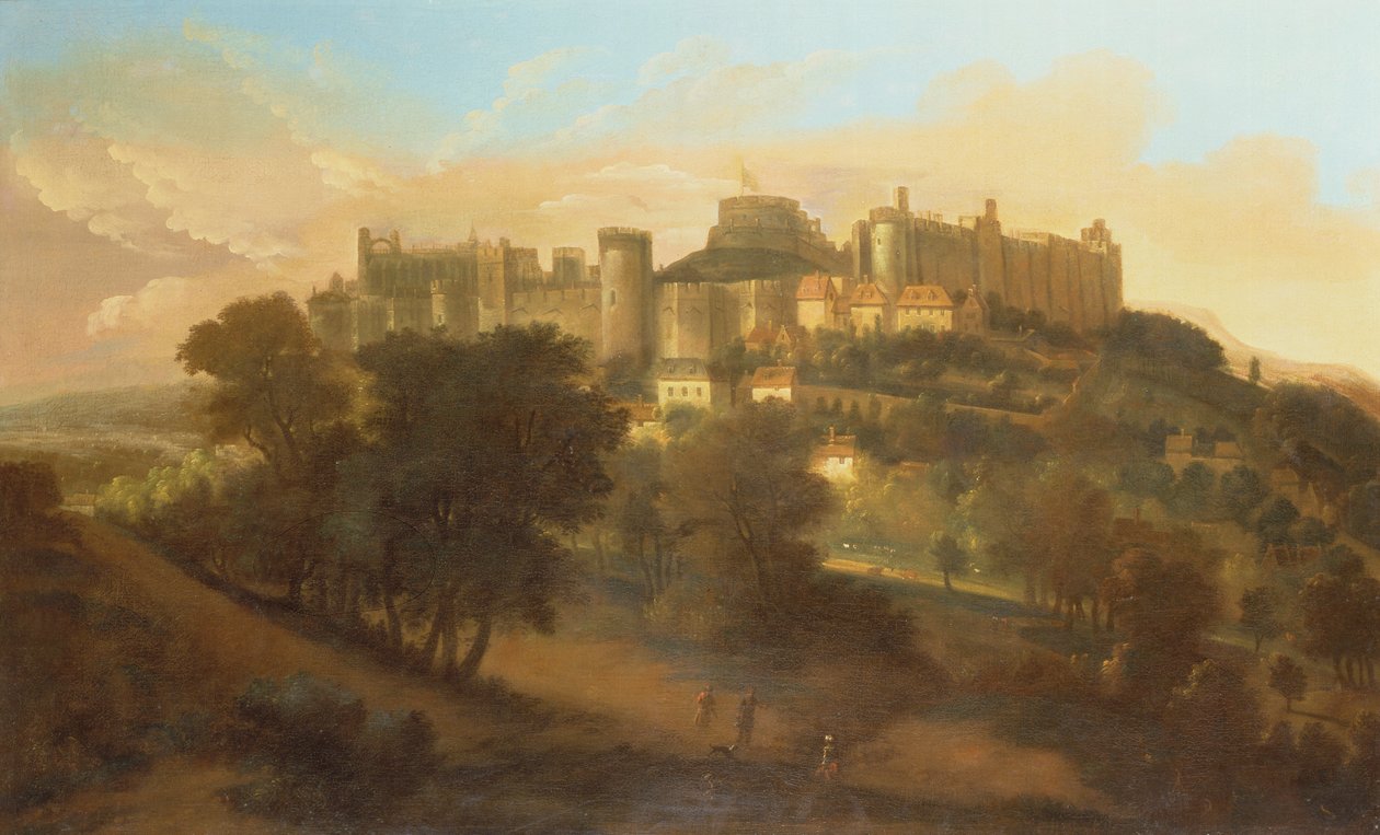 En udsigt til Windsor Castle fra syd af Johannes Vorsterman