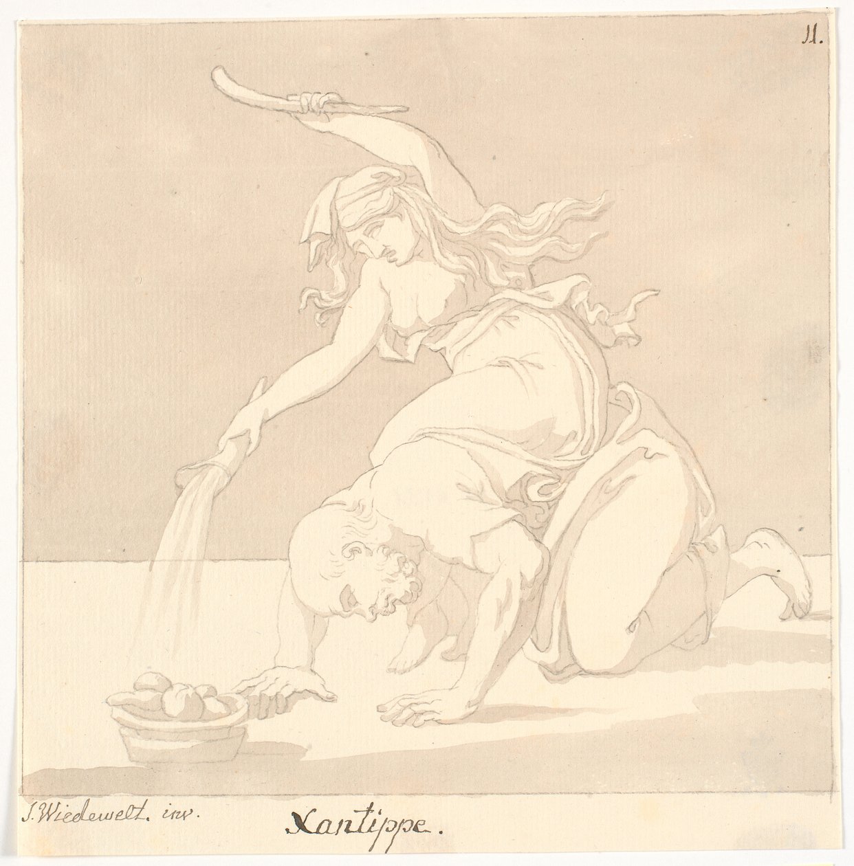 "Xantippe" af Johannes Wiedewelt