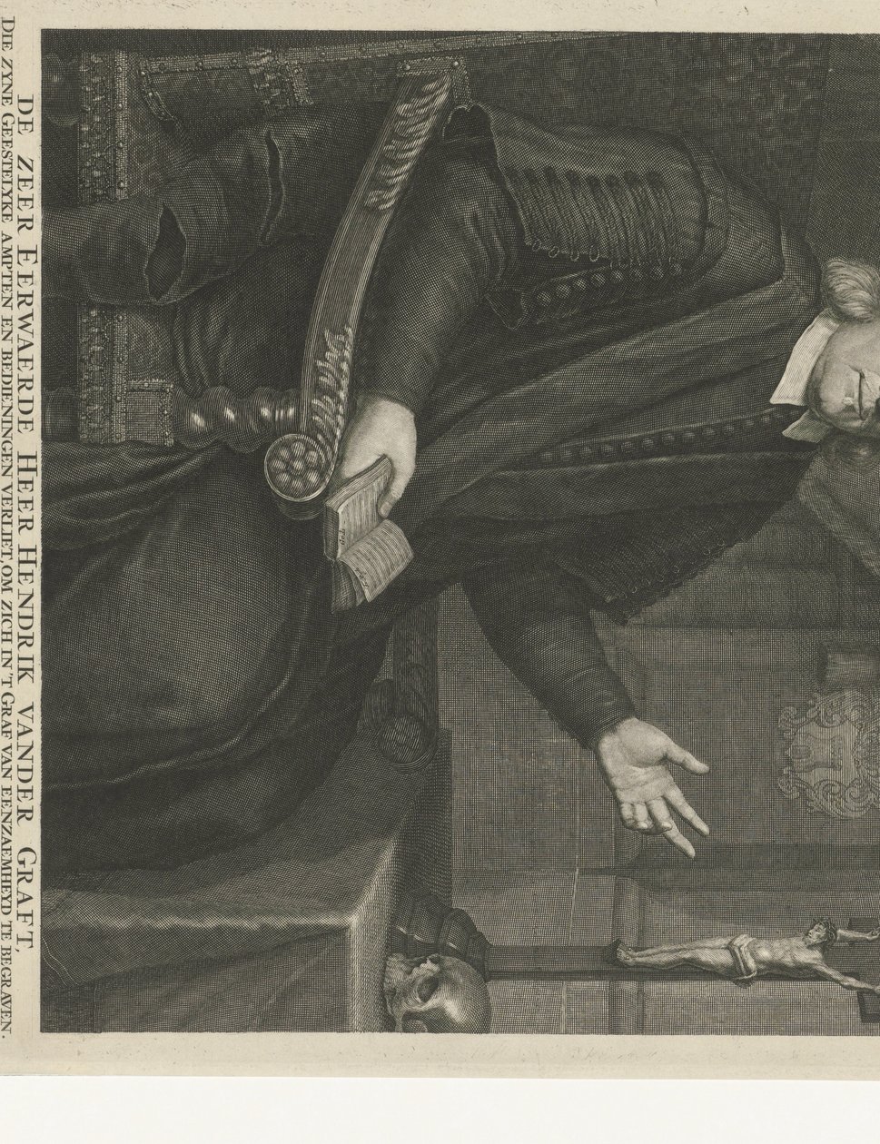 Portræt af Hendrik van der Graft af Johannes Willemsz. Munnickhuysen