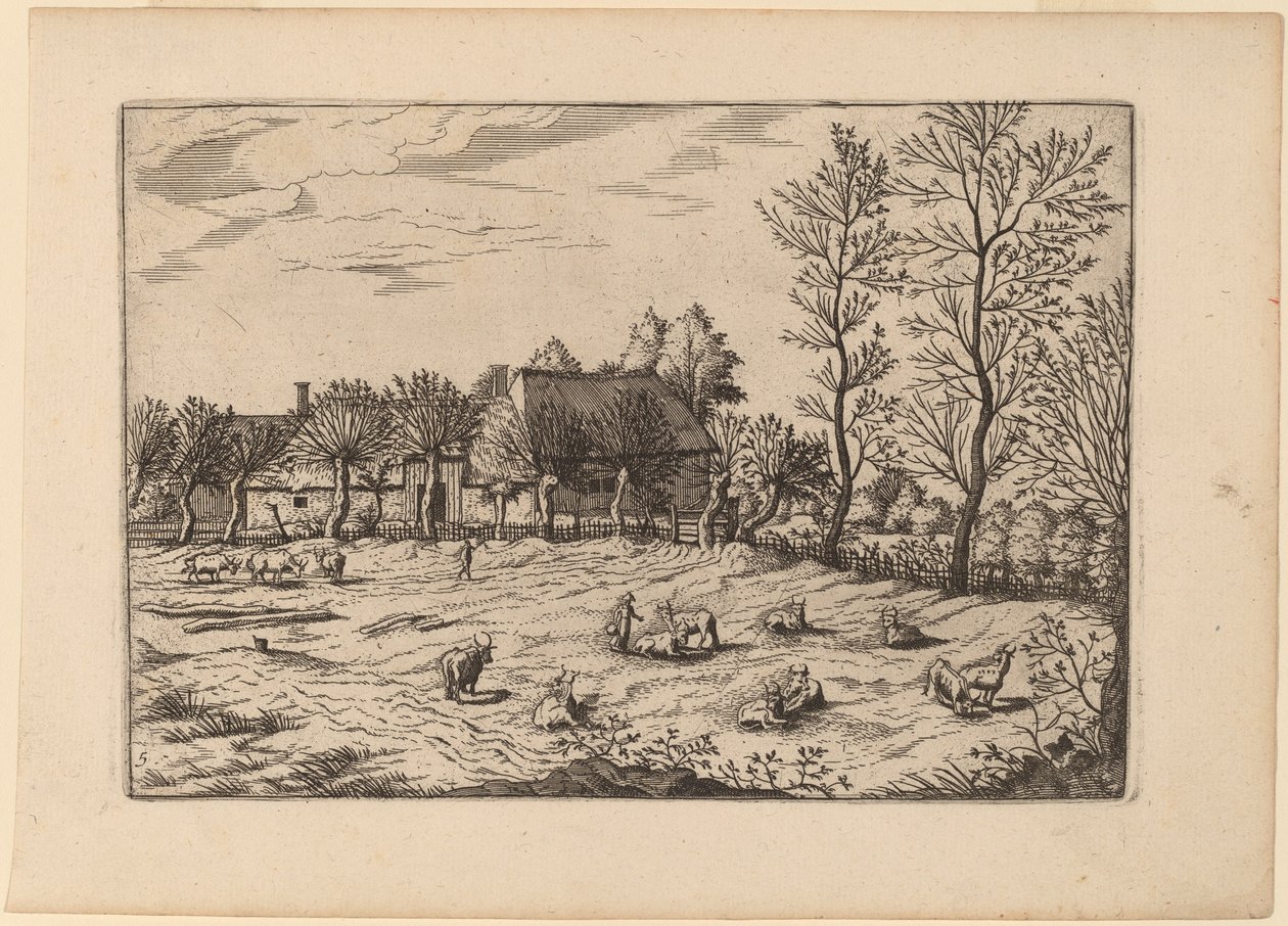 Gård af Johannes and Lucas van Doetechum after Master of the Small Landscapes