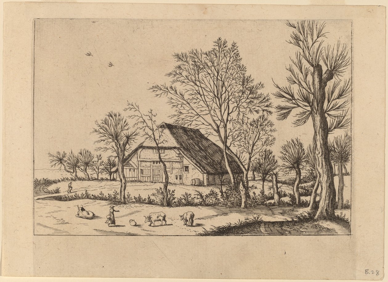 Gård af Johannes and Lucas van Doetechum after Master of the Small Landscapes