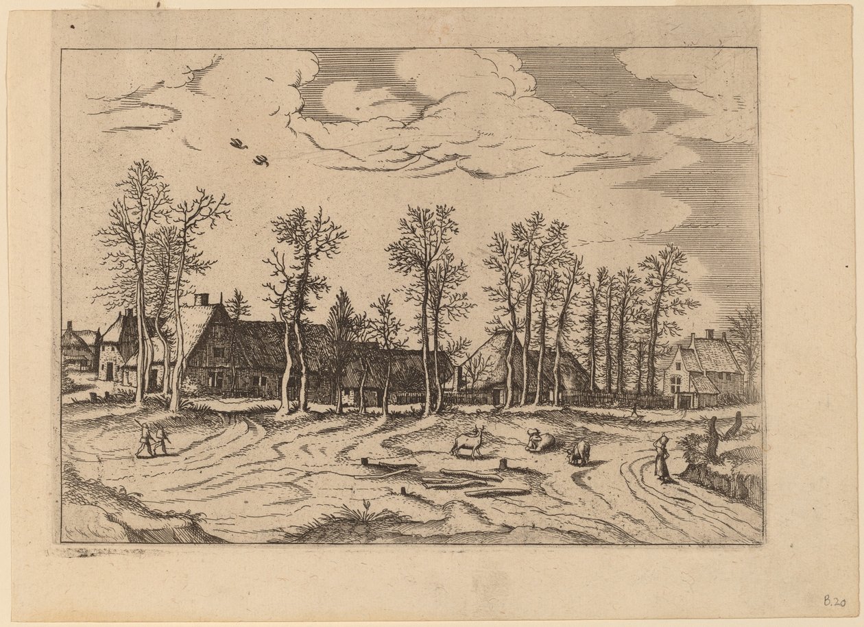 Gårde af Johannes and Lucas van Doetechum after Master of the Small Landscapes