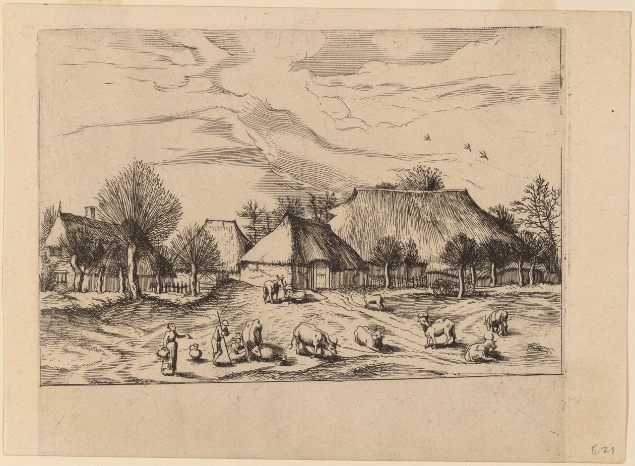 Gårde af Johannes and Lucas van Doetechum after Master of the Small Landscapes