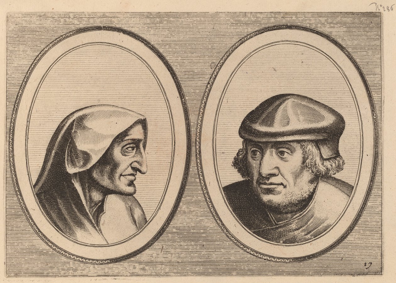 "Erdighe Kniertje" og "Unbekommerde Klaes" af Johannes and Lucas van Doetechum after Pieter Bruegel the Elder
