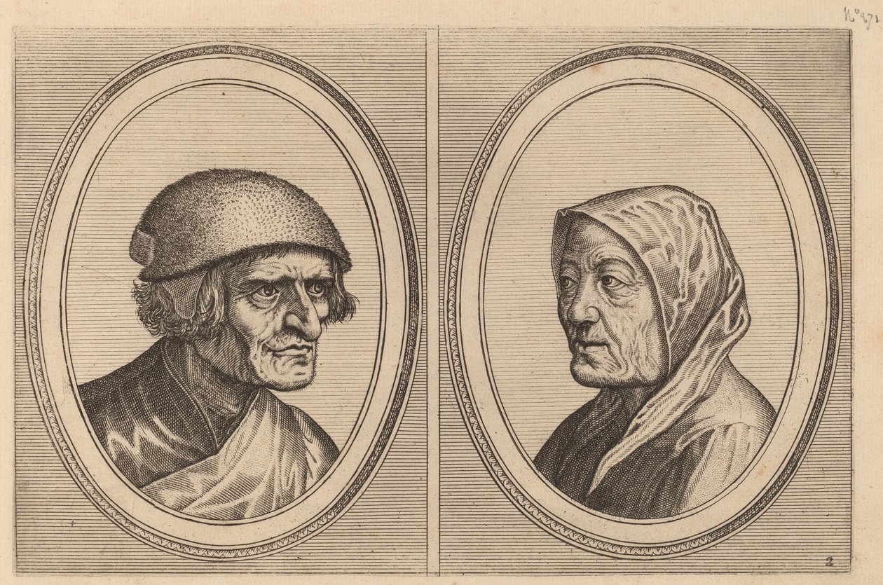 "Høvelig Goossen" og "Prijne Lecker-tants" af Johannes and Lucas van Doetechum after Pieter Bruegel the Elder