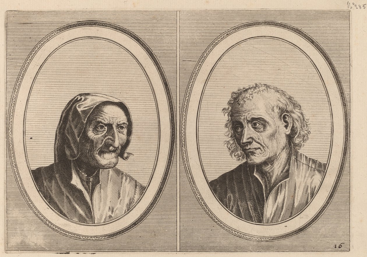 "Foockel Frons-muyl" og "Pietje Hard-loop" af Johannes and Lucas van Doetechum after Pieter Bruegel the Elder