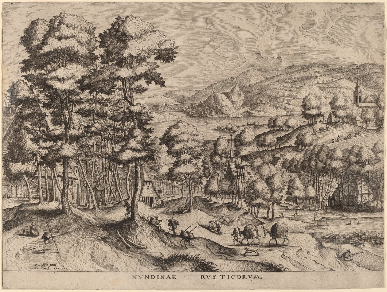Rustikt marked af Johannes and Lucas van Doetechum after Pieter Bruegel the Elder