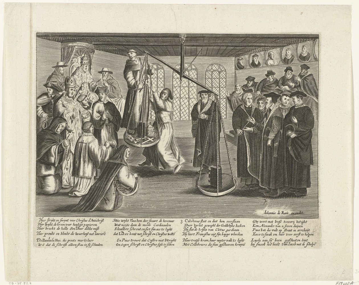 Vejning af Bibelen, 1660 af Johannes de Ram